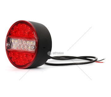 Svítilna kompletní přívěsný vozík kulatá 12V WAS W59D/272