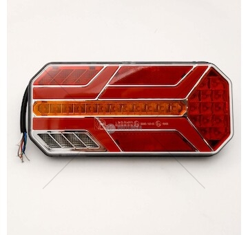 Svítilna LED sdružená PRAVÁ s neonovým efektem a osvětlením SPZ, 12/24V, 7 funkcí