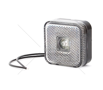 Svítilna obrysová čtverečná bílá LED 303 WAS W63