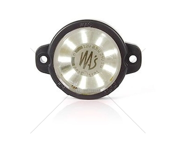 Svítilna obrysová diodová bílá 12-24V kulatá WAS W24W/519