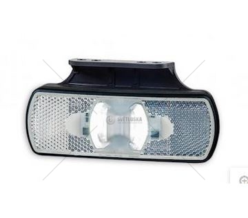 Svítilna obrysová diodová bílá 12/24V s odrazem HORPOL LD2219