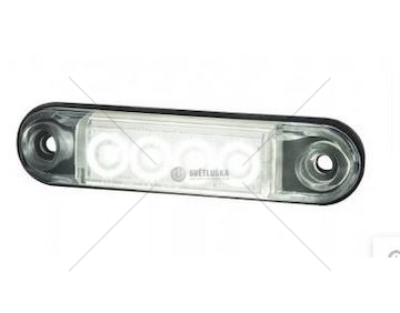 Svítilna obrysová diodová bílá 12/24V SLIM HORPOL LD2327