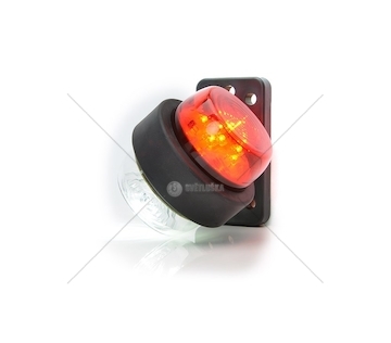 Svítilna obrysová diodová bílo-červená WAS W74.2A/544BC/II/A