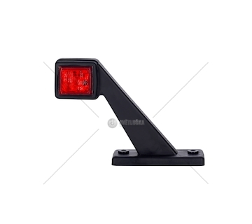 Svítilna obrysová diodová bílo-červená zkosená HORPOL LD433/P