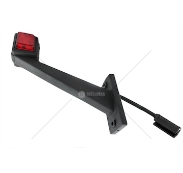 Svítilna obrysová diodová bílo-červená zkosená HORPOL LD444/L