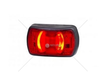 Svítilna obrysová diodová červená 12/24V krátká HORPOL LD2229