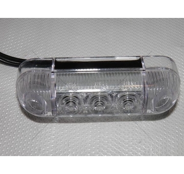 Svítilna obrysová diodová červená 3 LED WAS W61/285