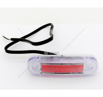 Svítilna obrysová LED červená obdélníková FRISTOM FT-045CLED