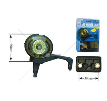 Svítilna obrysová LED rovná malá 60MM TANGDE TD03-63-002
