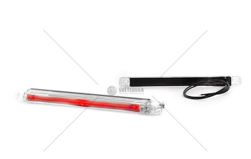 Svítilna obrysová LED zadní - podlouhlá  červená WAS W38/184KR