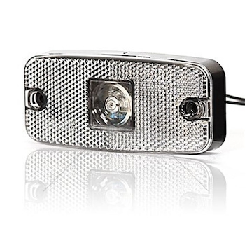 Svítilna obrysová přední bílá bez držákem WAS W46/B