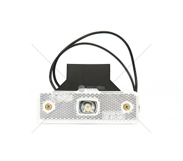 Svítilna obrysová přední diodová bílá s držákem W44 WAS W44/B