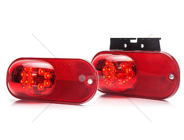 Svítilna obrysová zadní červená WAS W172/1175