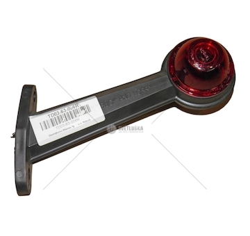 Svítilna obrysová zkosená bílo-červená H=220 TANGDE TD03-63-006R