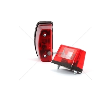 Svítilna osvětlení spz červené WAS W08/červená