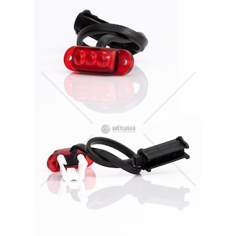 Svítilna poziční 12v/1w 3xled červená, konektor qs150, kabel 0,2m 0217711_A