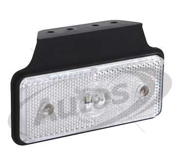 Svítilna poziční 12v/24v 110x45 led bílá s držákem 0088631_A