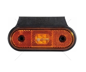 Svítilna poziční 12v/24v 120x45 led oranžová s držákem 90°, kabel s koncovkou 0031964_A