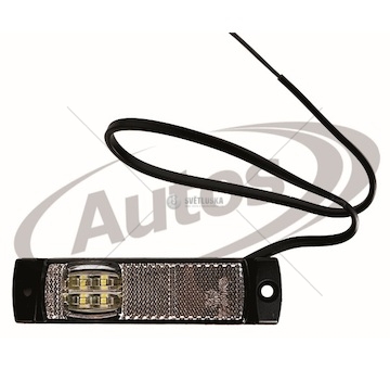 Svítilna poziční 12v/24v 130x32/ 3xled bílá, kabel 0,5m 0106422_A