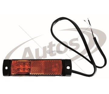 Svítilna poziční 12v/24v 130x32/ 3xled oranžová, kabel 0,5m 0106421_A