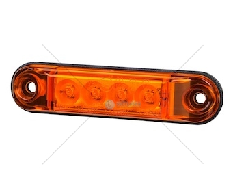 Svítilna poziční 12v/24v 4xled slim 0,3w/0,7w  oranžová, kabel 0,5m 0102168_A