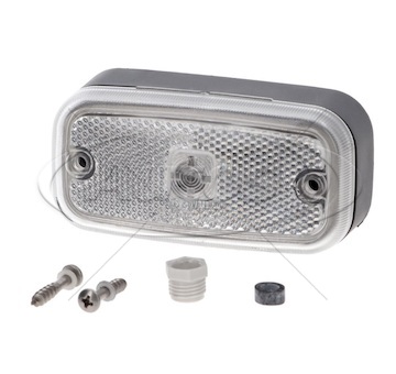 Svítilna poziční 12v/24v led bílá s odrazkou 110x35x55 schwarzmüller 0045431_A