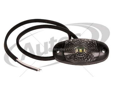 Svítilna poziční 12v/24v oválná 3xled bílá, kabel 0,5m 0012334_A