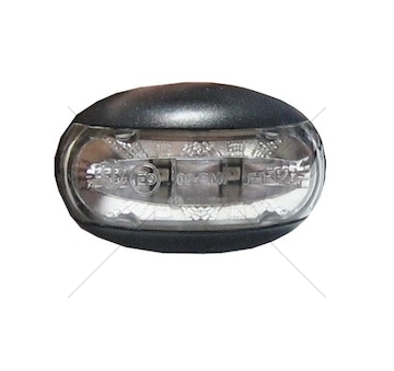 Svítilna poziční 12v/30v 2xled bílá oválná 0013085_A