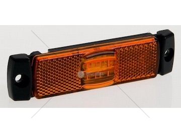 Svítilna poziční 12v/30v led oranžová 130x32, s odrazkou kabel 0,5m 0076841_A