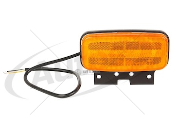 Svítilna poziční 12v/36v led oranžová, s odrazkou a funkcí směrovky, s držákem a kabelem 0154321_A
