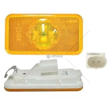 Svítilna poziční 24v/102x54x16 l/p led oranžová volvo fm9,fh12,fh16 0095151_A