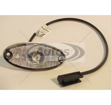 Svítilna poziční 24v flatpoint ii led bílá s kabelem 0,5m, návěs kögel 31690401_A