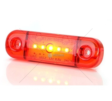Svítilna poziční boční červená 5-LED W97.2/712