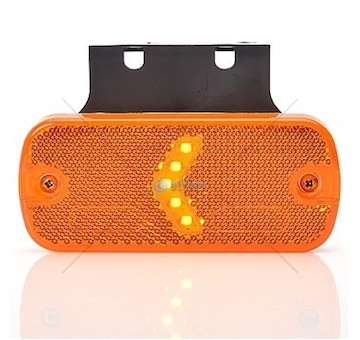 Svítilna poziční boční LED 12/24V s rukojetí žlutá WAS W127/901