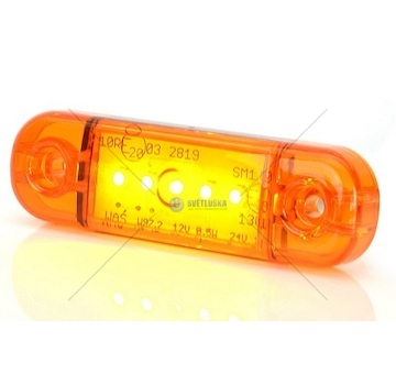 Svítilna poziční boční oranžová 5LED W97.2/711