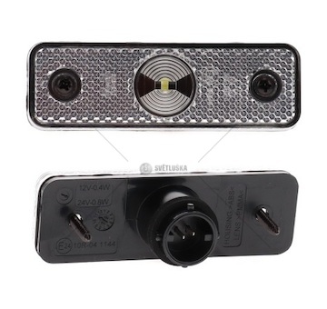 Svítilna poziční flatpoint i 24v/ 1x led se zásuvkou 0229798_A