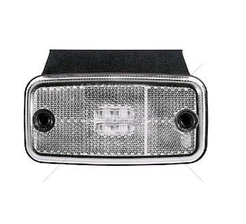 Svítilna poziční ft19b+k/led qs/12v-30v/120x46 led bílá s držákem a kabelem 0,5m 0023760_A