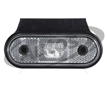 Svítilna poziční ft20b+k/24v/120x46 led bílá s držákem 0079038_A
