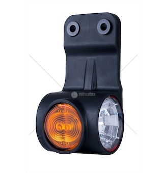 Svítilna poziční p 12v/24v 4xled č/b/o na gumě, kabel 0,6m 0777084_A