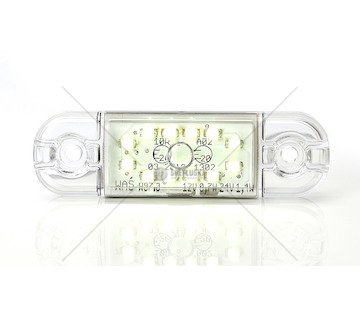 Svítilna poziční přední bílá 12LED WAS W97.3P