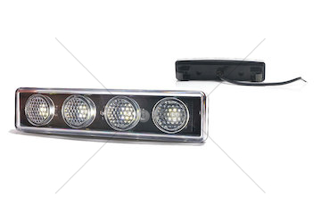 Svítilna poziční přední diodová bílá 12V/24V WAS W190/1348