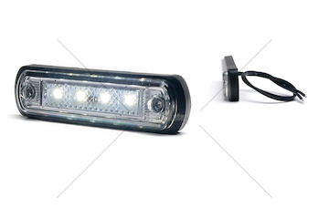 Svítilna poziční přední diodová bílá LED 12/24 WAS W189/1340