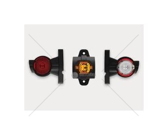Svítilna poziční - tykadlo l 12v/30v ft-140a/l led č/b/o krátká, kabel 0,5m 0182691_A