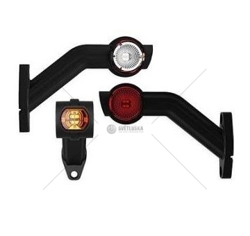 Svítilna poziční - tykadlo l 12v/30v ft-140f/l led č/b/o, kabel 0,5m 0182688_A