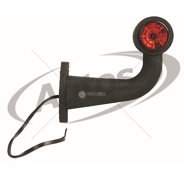 Svítilna poziční - tykadlo l/p 12v/30v ft-009f led č/b dlouhá, kabel 0,5m 0075305_A