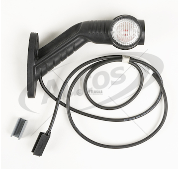 Svítilna poziční - tykadlo p superpoint iii 12v/30v led č/b/o, koncovka p&r, kabel 1,25m 0089857_A