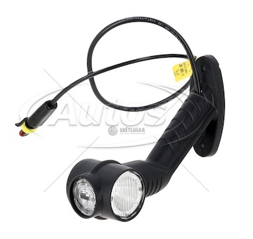 Svítilna poziční - tykadlo p superpoint iii 24v led č /b /o - kabel s 2-pinovou paticí 0252357_A