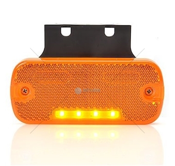 Svítilna pozičnní boční LED 12/24V s rukojetí žlutá WAS W128/904