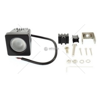Svítilna pracovní  1 LED 12-24V, 1x10W, 50x50mm