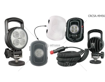 Svítilna pracovní diodová kulatá 4LED FI86 WESEM CRC5A.49456